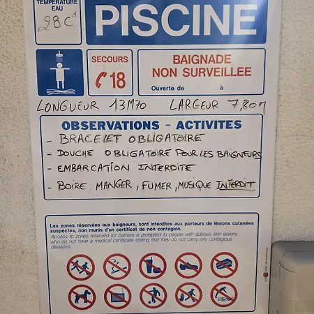 Climatise Centre Port Avec Piscine & Parking Appartamento Agde
